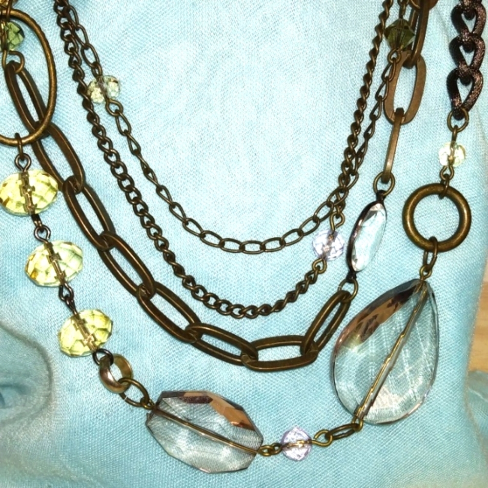 3-8-70 Chico's 4 strands necklace great condition
